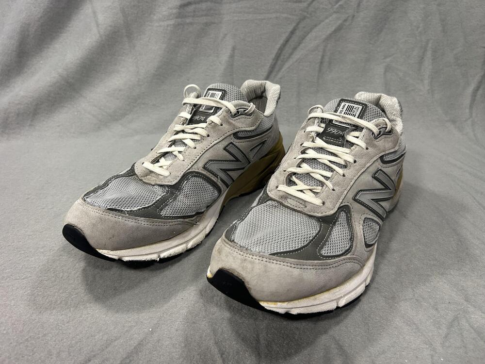 New Balance 990v4 Shoes Mens Size 12D Gray Made In USA Running Dad Unc Sneaker